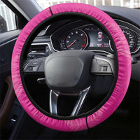 New Zealand Fern Women Rugby Steering Wheel Cover Pink Maori Pattern LT05 - Polynesian Pride