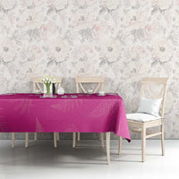 New Zealand Fern Women Rugby Custom Tablecloth Pink Maori Pattern