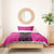 New Zealand Fern Rugby Bedding Set Pink Maori Pattern