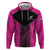 New Zealand Fern Rugby Custom Hoodie Pink Maori Pattern