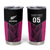 New Zealand Fern Rugby Custom Tumbler Cup Pink Maori Pattern
