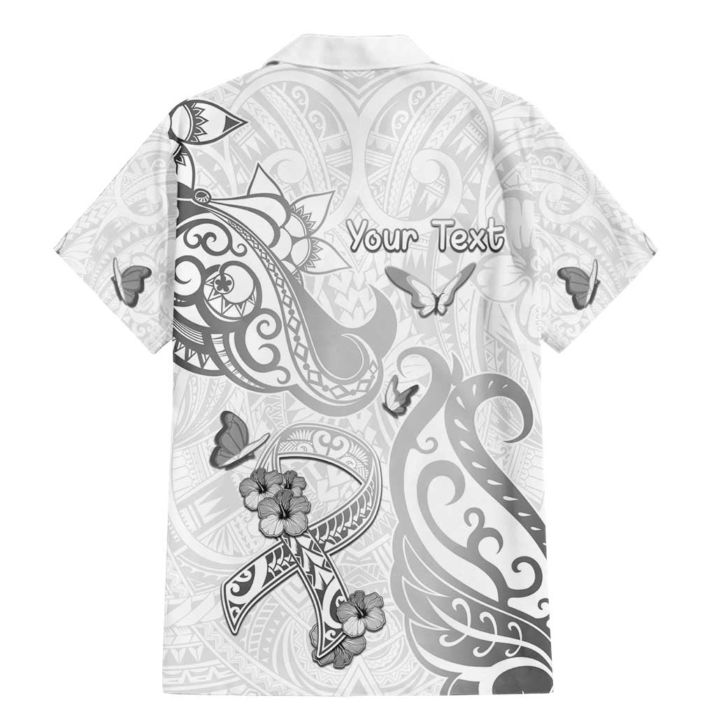 Personalised Brain Cancer Awareness Family Matching Mermaid Dress and Hawaiian Shirt Ribbon Polynesian Pattern LT05 - Polynesian Pride