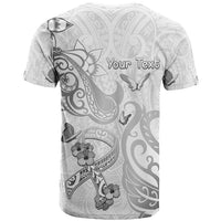 Personalised Brain Cancer Awareness T Shirt Ribbon Polynesian Pattern