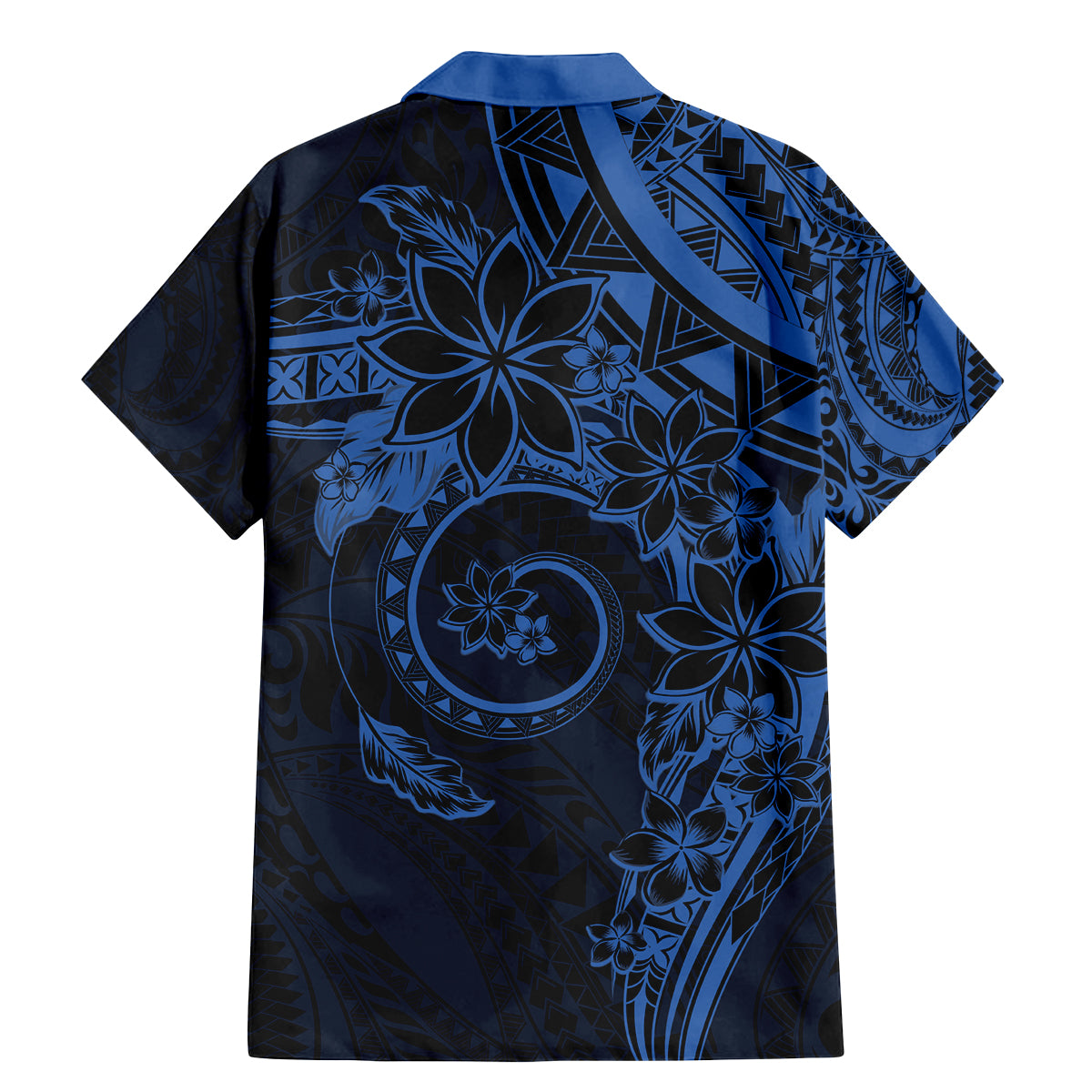 Polynesian Sunset Plumeria Family Matching Mermaid Dress and Hawaiian Shirt Navy Polynesian Tattoo LT05 - Polynesian Pride