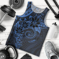 Polynesian Sunset Plumeria Men Tank Top Navy Polynesian Tattoo LT05 - Polynesian Pride