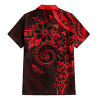 Polynesian Sunset Plumeria Family Matching Mermaid Dress and Hawaiian Shirt Red Polynesian Tattoo LT05 - Polynesian Pride
