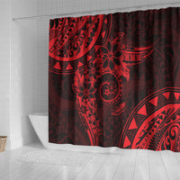Polynesian Sunset Plumeria Shower Curtain Red Polynesian Tattoo LT05 - Polynesian Pride
