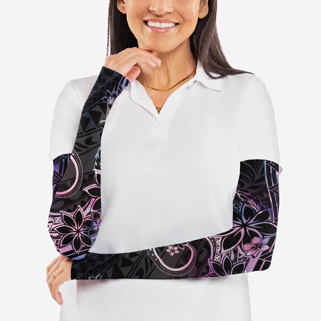 Polynesian Sunset Plumeria Arm Sleeves Galaxy Polynesian Tattoo - Polynesian Pride
