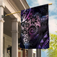 Polynesian Sunset Plumeria Garden Flag Galaxy Polynesian Tattoo LT05 House Flag Galaxy - Polynesian Pride