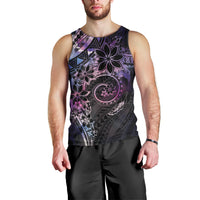 Polynesian Sunset Plumeria Men Tank Top Galaxy Polynesian Tattoo LT05 - Polynesian Pride