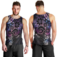 Polynesian Sunset Plumeria Men Tank Top Galaxy Polynesian Tattoo LT05 - Polynesian Pride