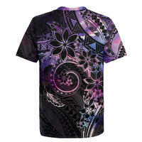 Polynesian Sunset Plumeria Rugby Jersey Galaxy Polynesian Tattoo LT05 - Polynesian Pride