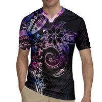 Polynesian Sunset Plumeria Rugby Jersey Galaxy Polynesian Tattoo LT05 - Polynesian Pride