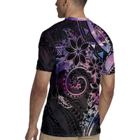 Polynesian Sunset Plumeria Rugby Jersey Galaxy Polynesian Tattoo LT05 - Polynesian Pride