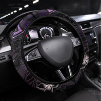 Polynesian Sunset Plumeria Steering Wheel Cover Galaxy Polynesian Tattoo