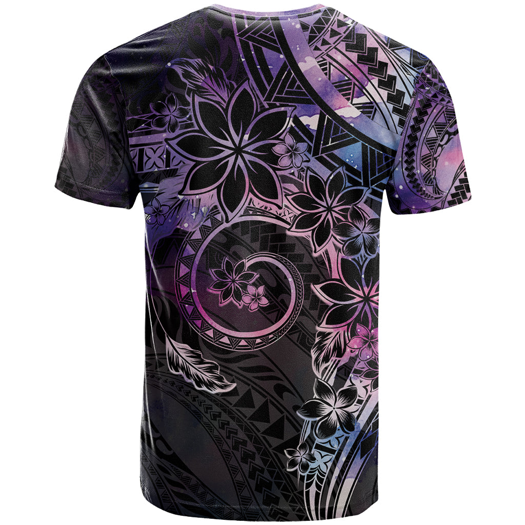Polynesian Sunset Plumeria T Shirt Galaxy Polynesian Tattoo LT05 - Polynesian Pride