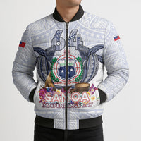 Samoa Independence Day Bomber Puffer Jacket Samoa United For A New Beginning