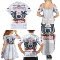 Samoa Independence Day Family Matching Summer Maxi Dress and Hawaiian Shirt Samoa United For A New Beginning