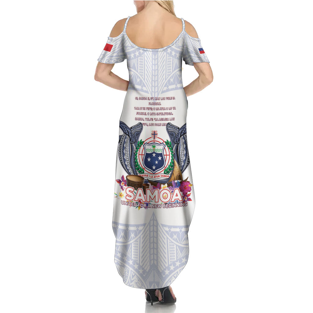 Samoa Independence Day Family Matching Summer Maxi Dress and Hawaiian Shirt Samoa United For A New Beginning