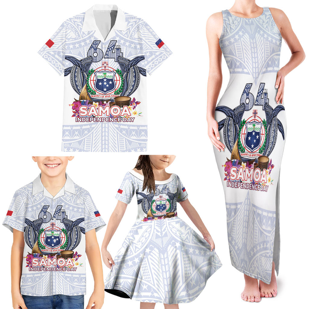 Samoa Independence Day Family Matching Tank Maxi Dress and Hawaiian Shirt Samoa United For A New Beginning