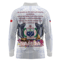 Samoa Independence Day Long Sleeve Polo Shirt Samoa United For A New Beginning