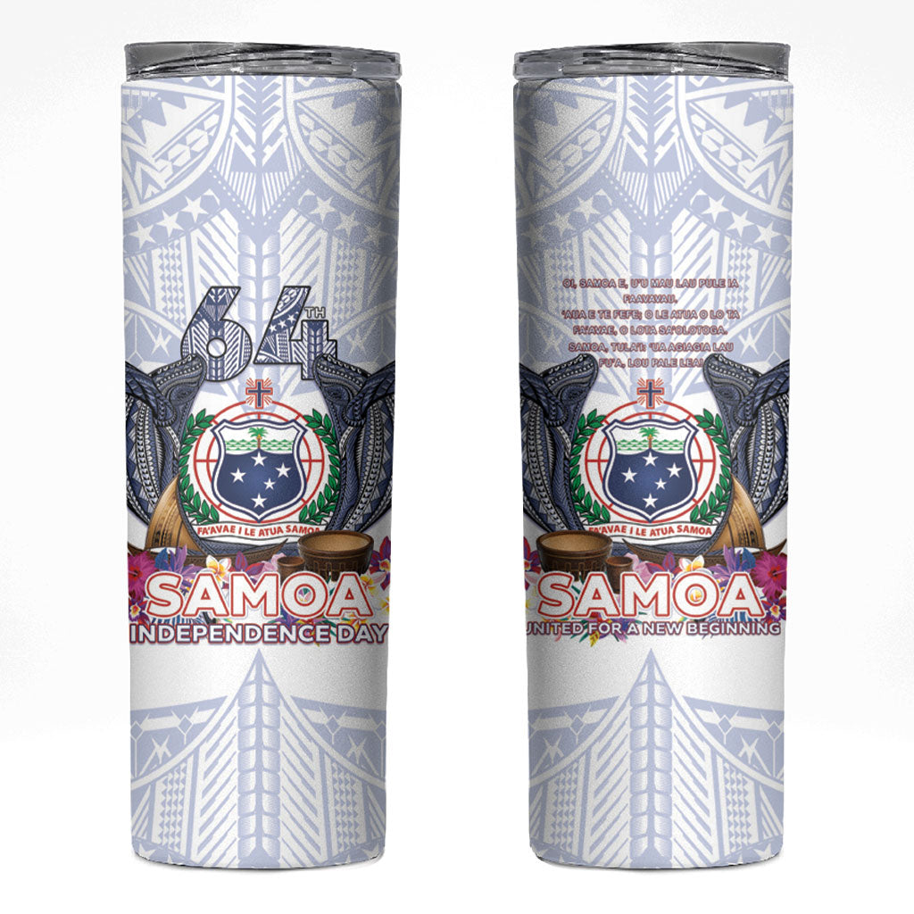 Samoa Independence Day Skinny Tumbler Samoa United For A New Beginning