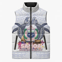 Samoa Independence Day Sleeveless Puffer Jacket Samoa United For A New Beginning