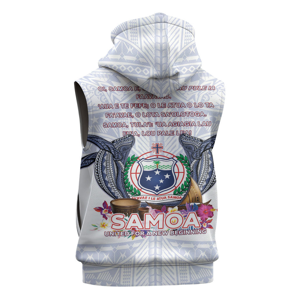 Samoa Independence Day Sleeveless Zip Hoodie Samoa United For A New Beginning LT05 - Polynesian Pride