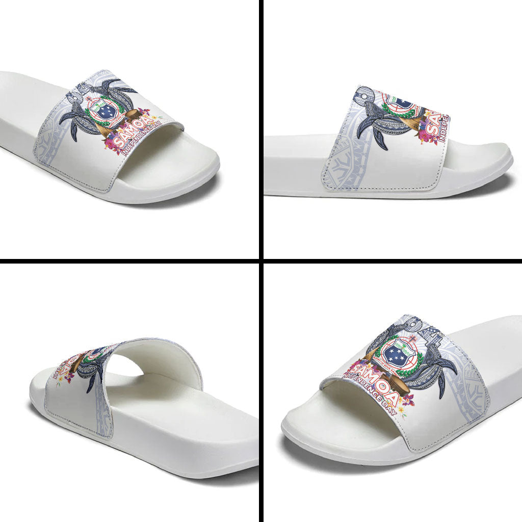 Samoa Independence Day Slide Sandals Samoa United For A New Beginning