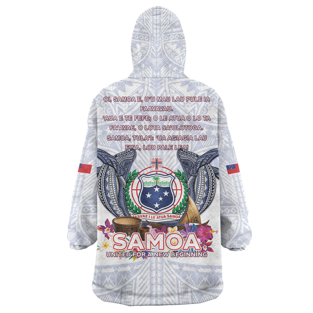 Samoa Independence Day Wearable Blanket Hoodie Samoa United For A New Beginning