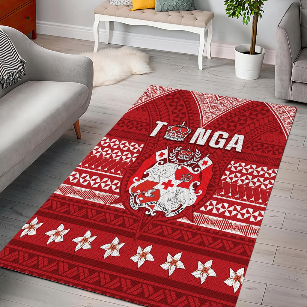 Tonga King Tupou VI Day Area Rug Traditional Tongan Kupesi Pattern LT05 - Polynesian Pride
