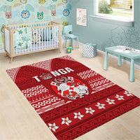 Tonga King Tupou VI Day Area Rug Traditional Tongan Kupesi Pattern LT05 - Polynesian Pride
