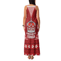 Tonga King Tupou VI Day Family Matching Tank Maxi Dress and Hawaiian Shirt Traditional Tongan Kupesi Pattern LT05 - Polynesian Pride