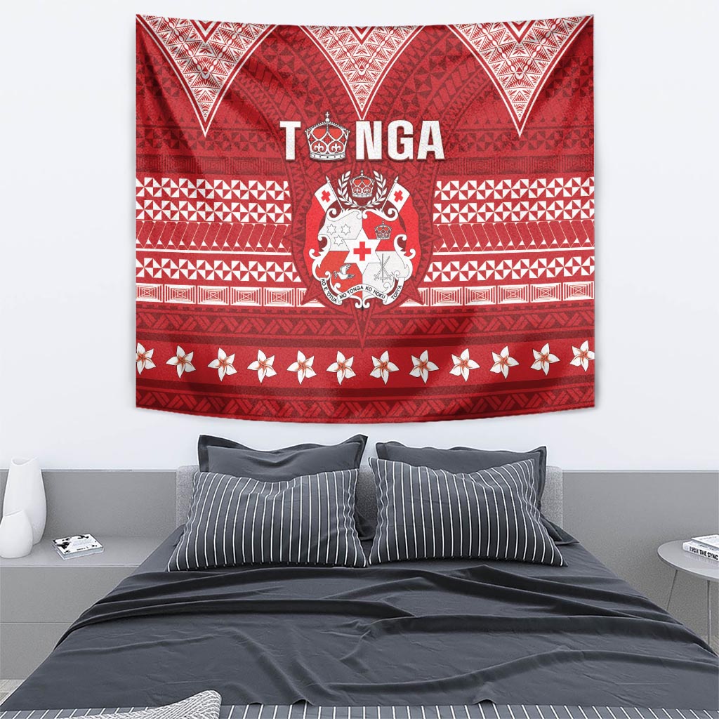 Tonga King Tupou VI Day Tapestry Traditional Tongan Kupesi Pattern LT05 - Polynesian Pride