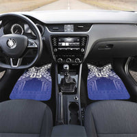 Fiji Drua Car Mats Fijian Tapa Pattern