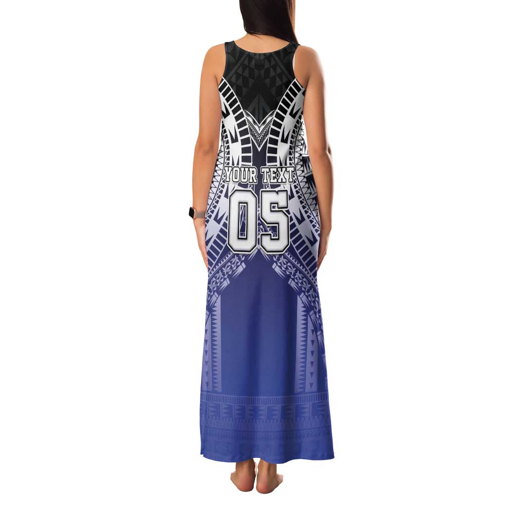 Custom Fiji Drua Family Matching Tank Maxi Dress and Hawaiian Shirt Fijian Tapa Pattern LT05 - Polynesian Pride