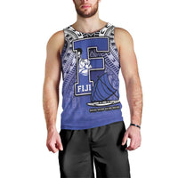 Custom Fiji Drua Men Tank Top Fijian Tapa Pattern