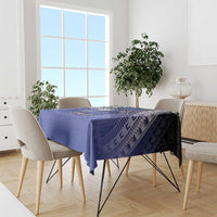 Fiji Drua Tablecloth Fijian Tapa Pattern