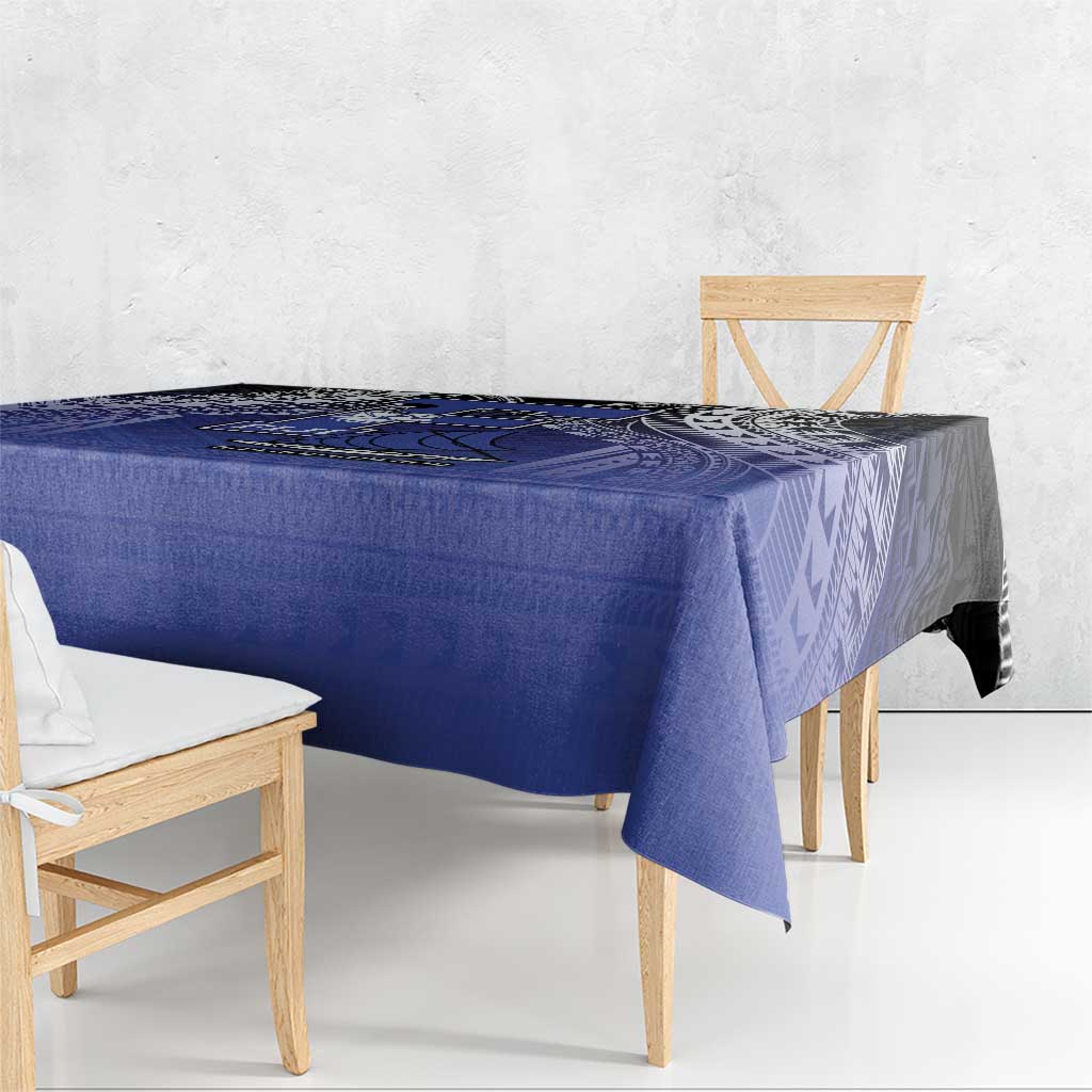 Fiji Drua Tablecloth Fijian Tapa Pattern