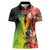 Aboriginal Dot Art Vanuatu Personalised Women Polo Shirt Tropical Flowers