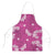 Hawaii Monstera Deliciosa Apron Pink Plumeria Polynesian Pattern - Polynesian Pride