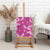 Hawaii Monstera Deliciosa Canvas Wall Art Pink Plumeria Polynesian Pattern - Polynesian Pride