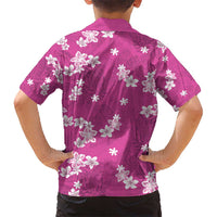Hawaii Monstera Deliciosa Hawaiian Shirt Pink Plumeria Polynesian Pattern - Polynesian Pride