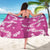 Hawaii Monstera Deliciosa Sarong Pink Plumeria Polynesian Pattern - Polynesian Pride