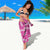 Hawaii Monstera Deliciosa Sarong Pink Plumeria Polynesian Pattern - Polynesian Pride