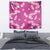 Hawaii Monstera Deliciosa Tapestry Pink Plumeria Polynesian Pattern - Polynesian Pride