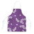 Hawaii Monstera Deliciosa Apron Purple Plumeria Polynesian Pattern - Polynesian Pride