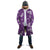 Hawaii Monstera Deliciosa Cloak Purple Plumeria Polynesian Pattern - Polynesian Pride