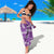 Hawaii Monstera Deliciosa Sarong Purple Plumeria Polynesian Pattern - Polynesian Pride