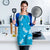 Hawaii Monstera Deliciosa Apron Blue Plumeria Polynesian Pattern - Polynesian Pride
